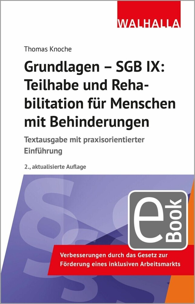 Grundlagen - SGB IX: Teilhabe und Rehabilitation von Menschen mit Behinderungen main product photo