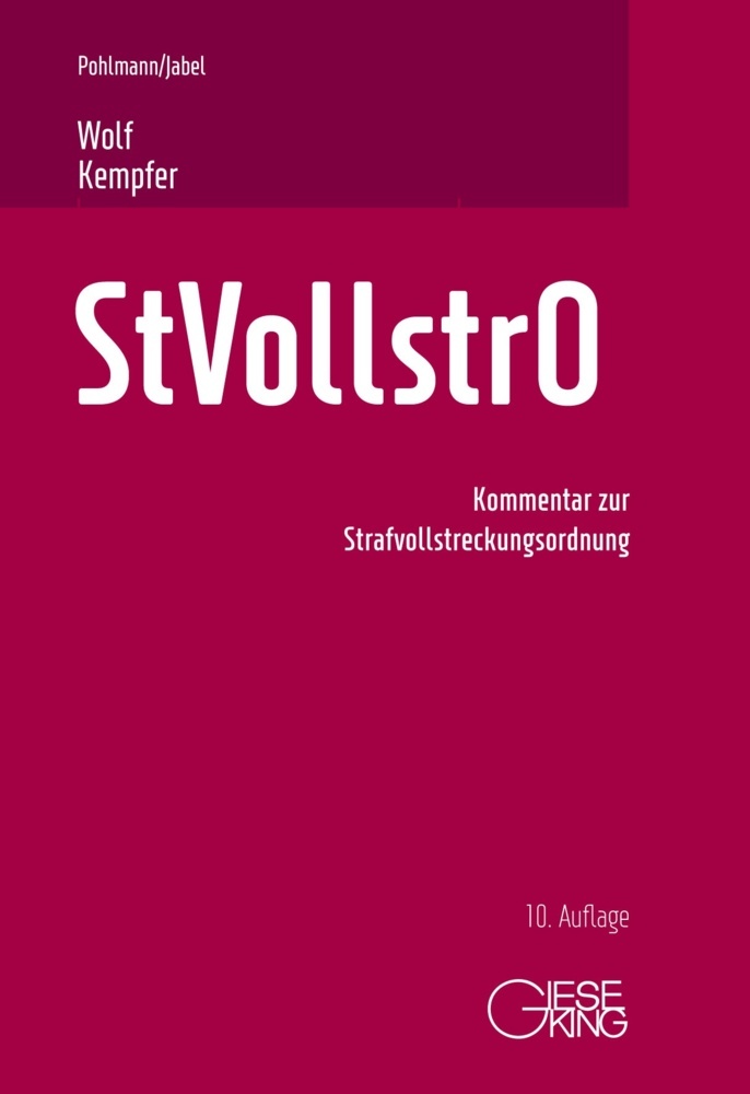 Strafvollstreckungsordnung main product photo