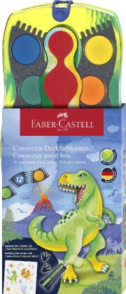 Farbkasten Connector 12 Farben Dino