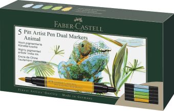 Tuschestift PAP Dual Marker 5x Tiere