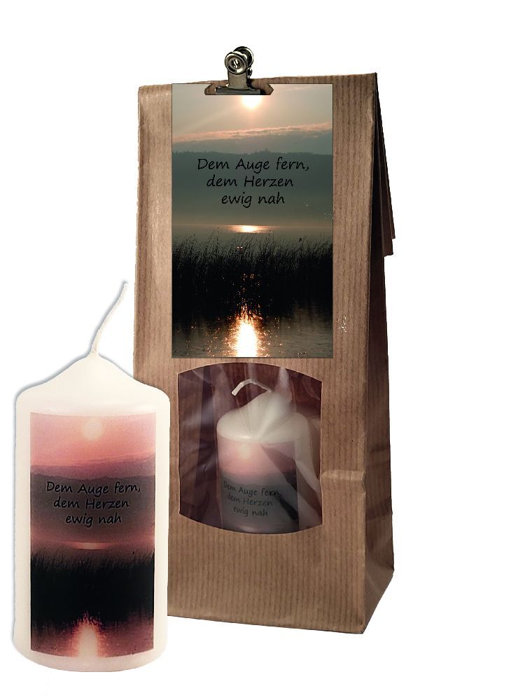 Herzliche Anteilnahme, Kerze in Tüte main product photo