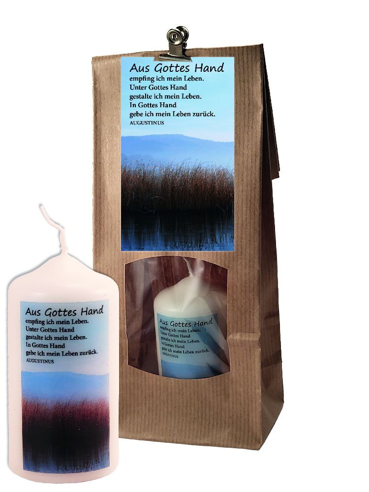 In stiller Trauer, Kerze in Tüte main product photo