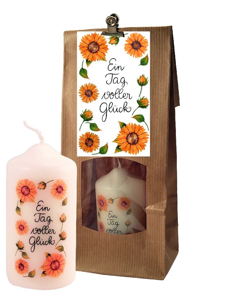 Ein Tag voller Glück, Kerze in Tüte main product photo