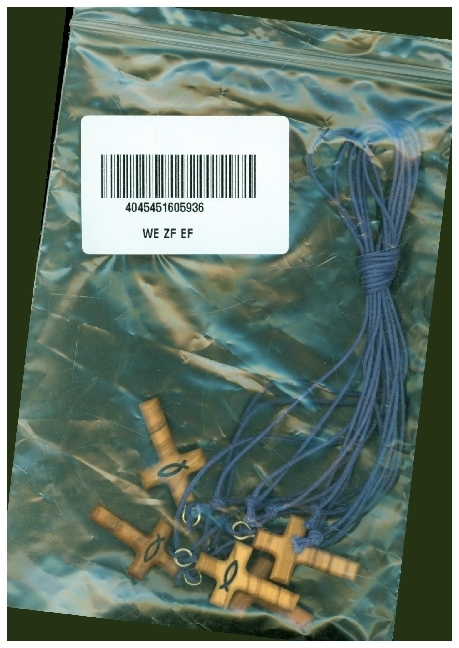 Kreuz mit Fisch, mit blauer Schnur, VE 5 main product photo