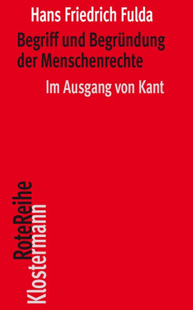 Begriff und Begründung der Menschenrechte main product photo