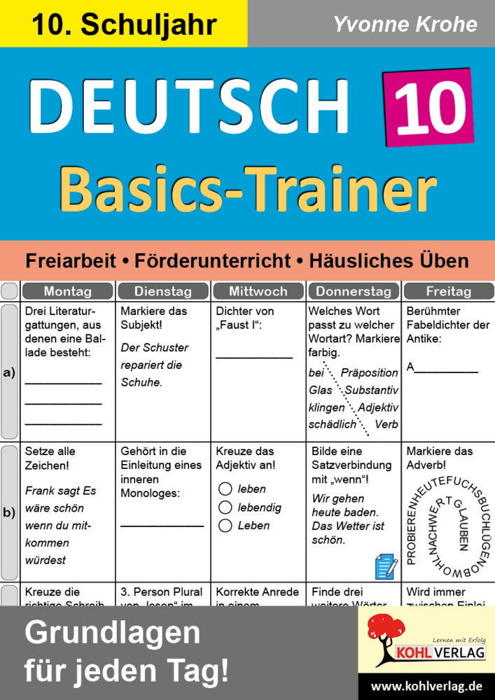 Deutsch-Basics-Trainer / Klasse 10 main product photo