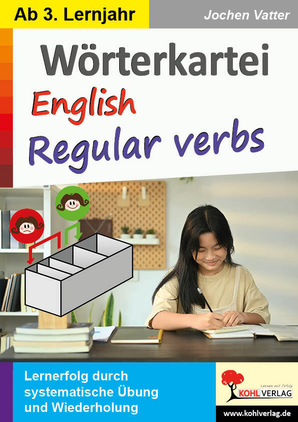 Wörterkartei English regular verbs main product photo