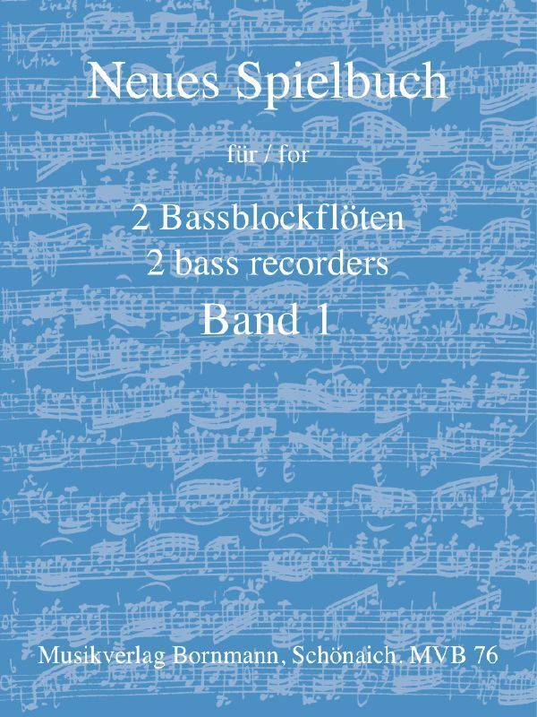 Neues Spielbuch für 2 Bassblockflöten, Bd. 1 main product photo