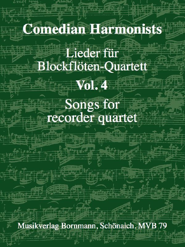 Lieder für Blockflöten-Quartett, Band 4 main product photo