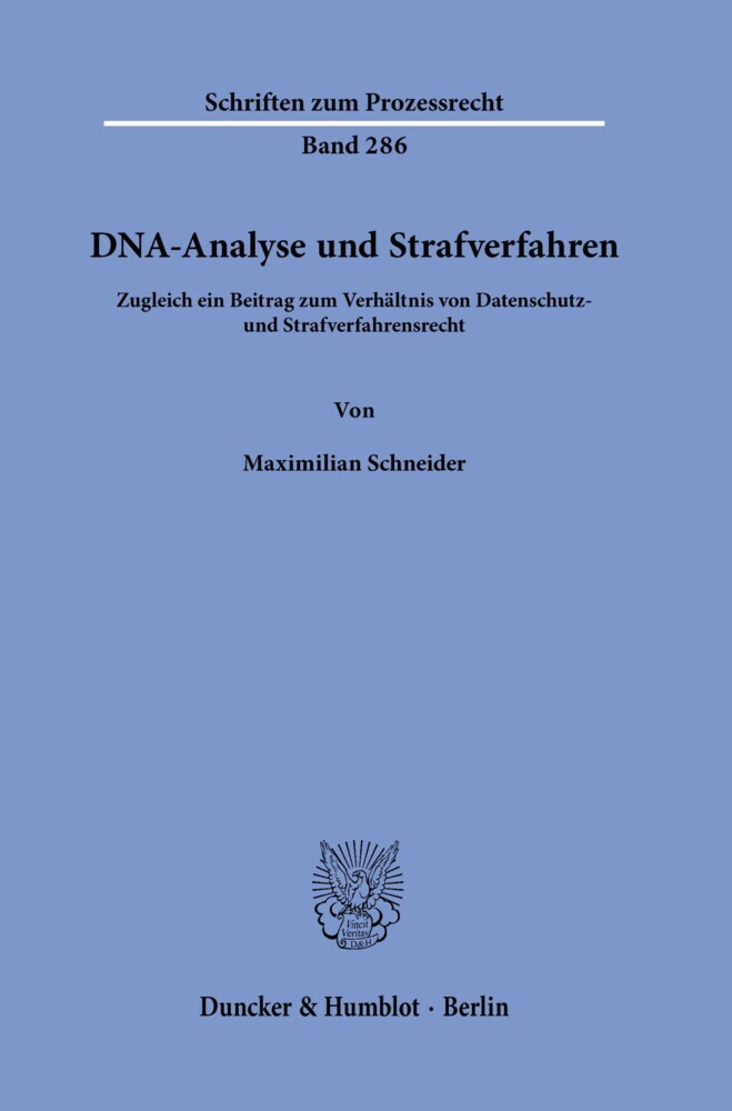 DNA-Analyse und Strafverfahren. main product photo