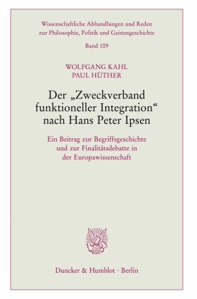Der »Zweckverband funktioneller Integration« nach Hans Peter Ipsen.