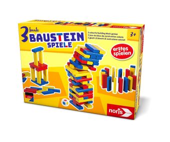 3 bunte Bausteinspiele