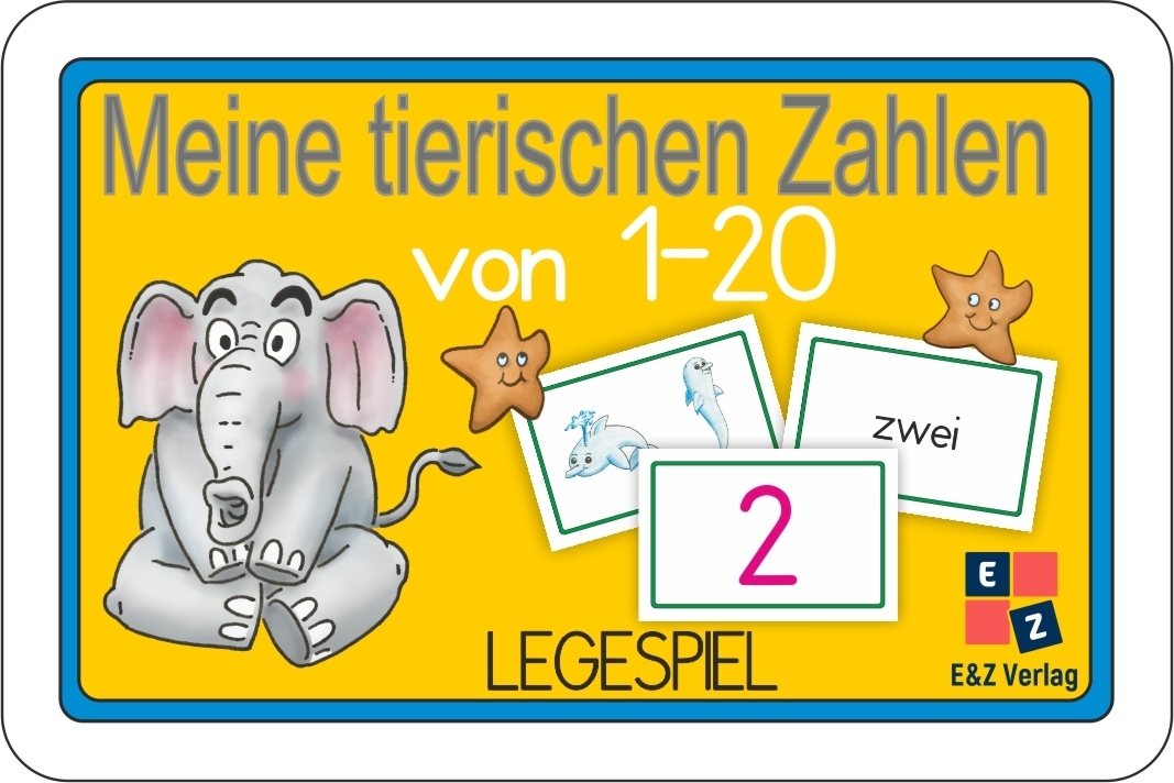 Meine tierischen Zahlen von 1-20 Legespiel, m. 1 Beilage, m. 1 Beilage, 2 Teile main product photo