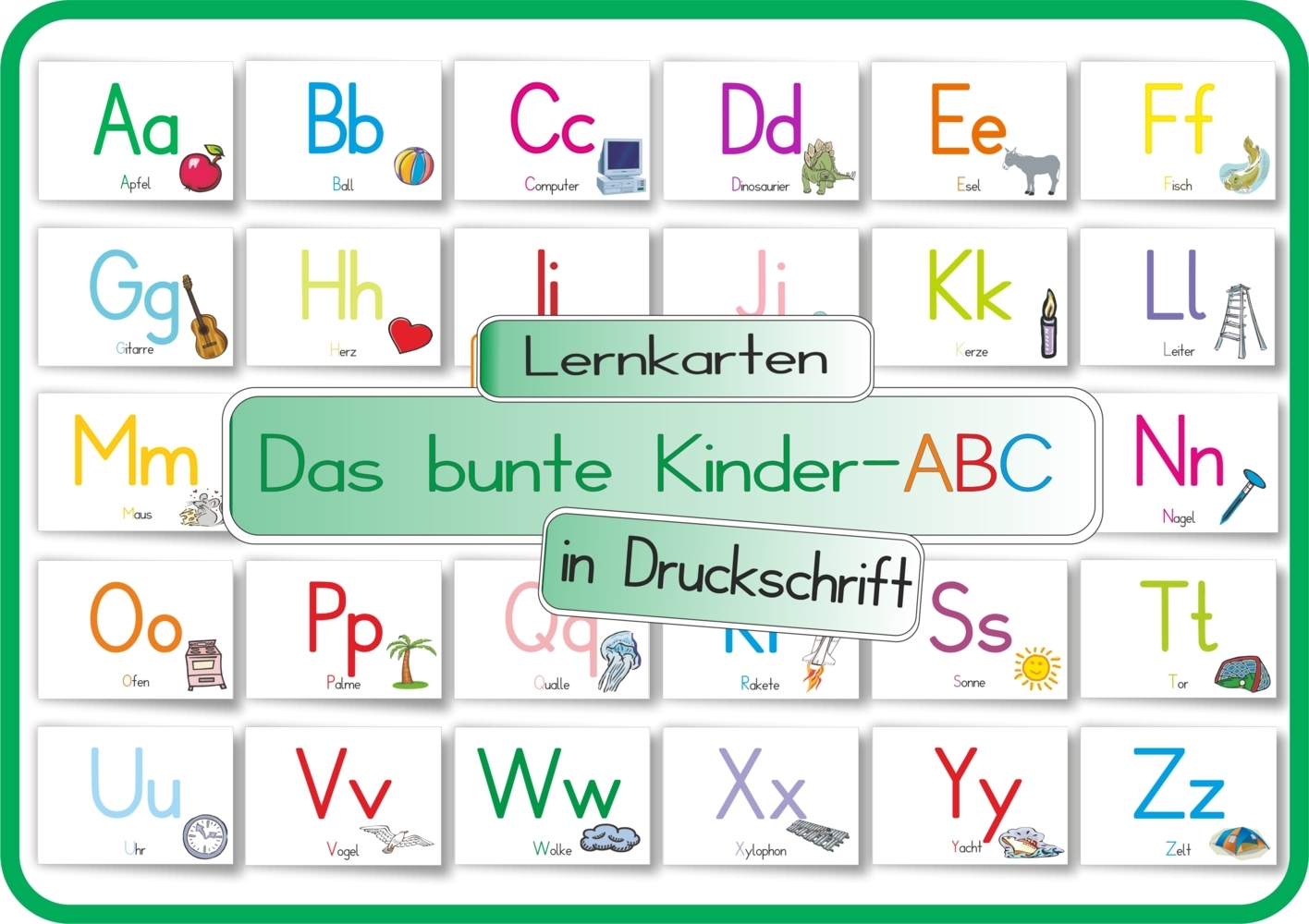 Das bunte Kinder-ABC in Druckschrift main product photo