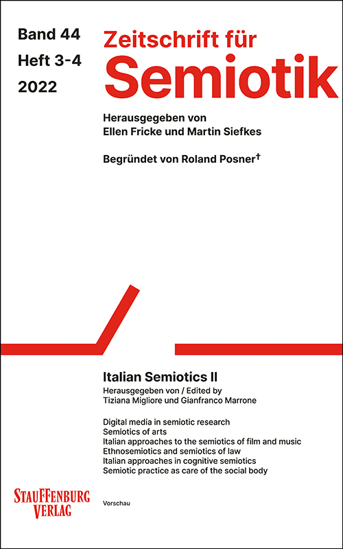 Zeitschrift für Semiotik / Italian Semiotics II main product photo