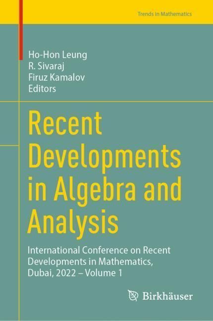 Recent Developments in Algebra and Analysis main product photo
