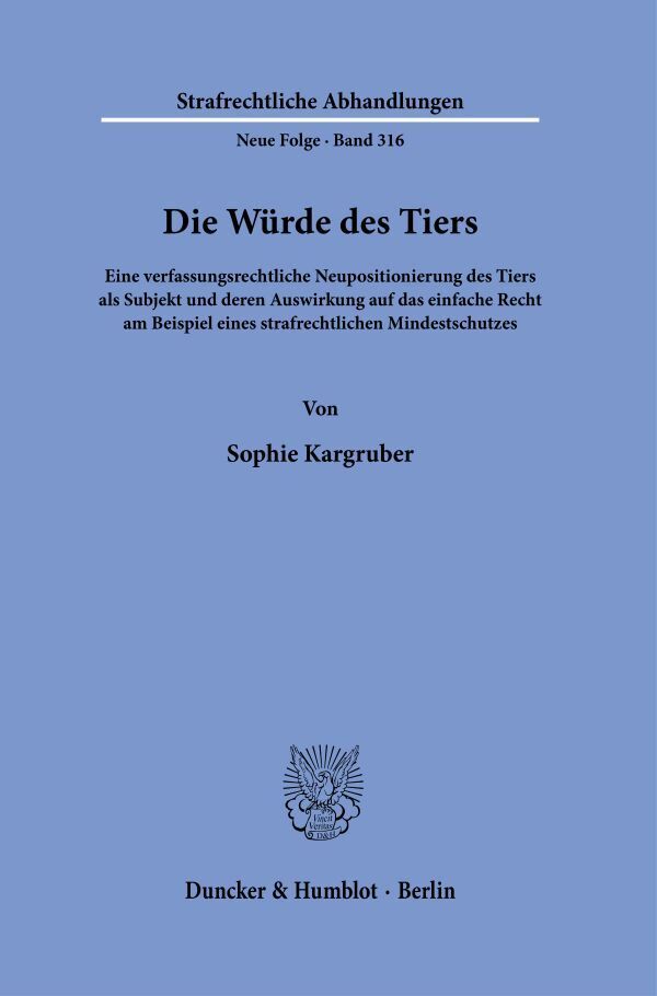 Die Würde des Tiers. main product photo