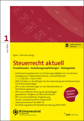 NWB Steuerrecht aktuell 1/2024