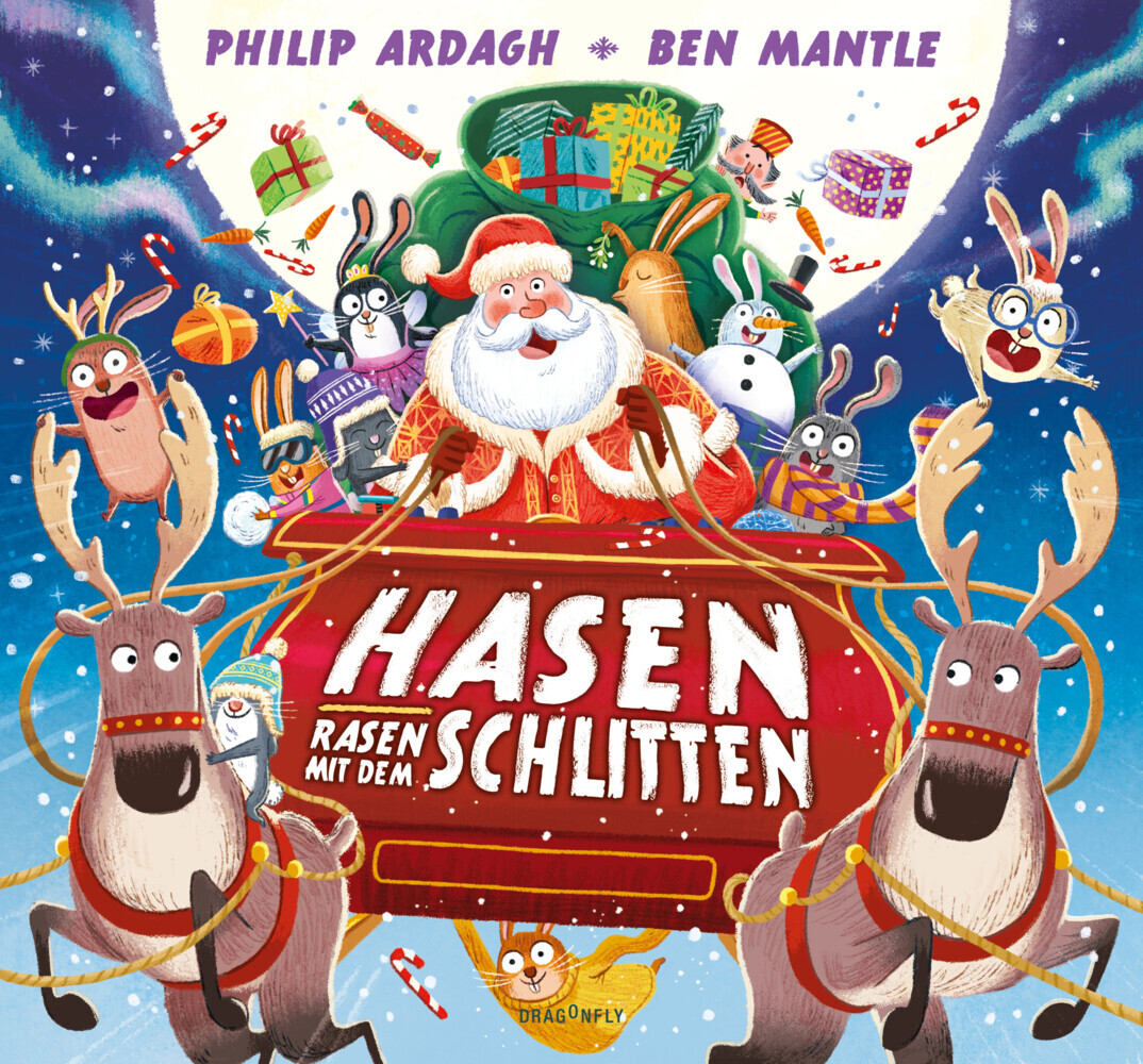 Hasen rasen mit dem Schlitten main product photo