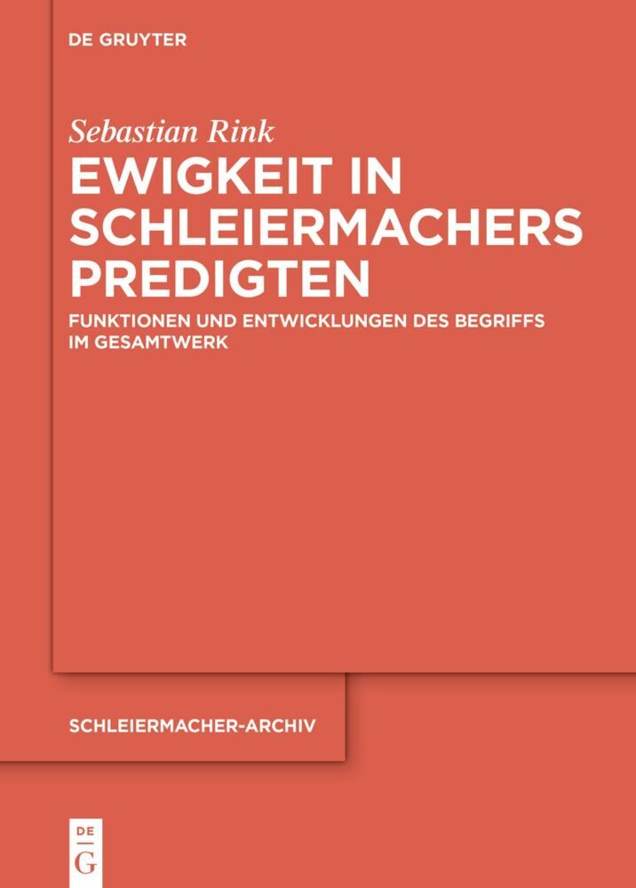 Ewigkeit in Schleiermachers Predigten main product photo