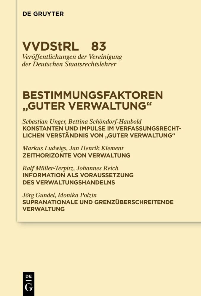 Bestimmungsfaktoren "guter Verwaltung" main product photo