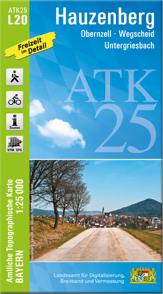 ATK25-L20 Hauzenberg (Amtliche Topographische Karte 1:25000) main product photo