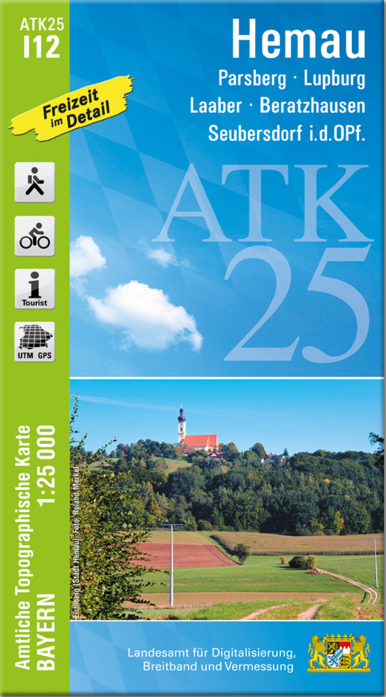 ATK25-I12 Hemau (Amtliche Topographische Karte 1:25000) main product photo