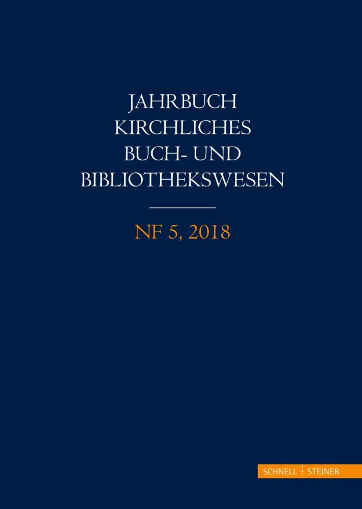 Jahrbuch kirchliches Buch- und Bibliothekswesen main product photo