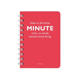 Ringbuch A6 Twain, Minute rot
