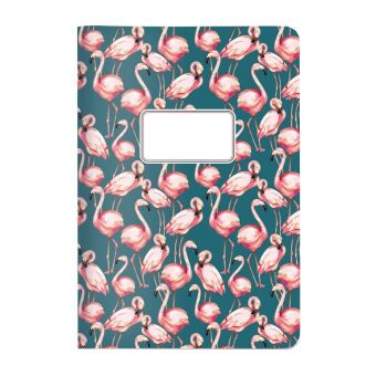 Heft A5 Pattern Pink Flamingo