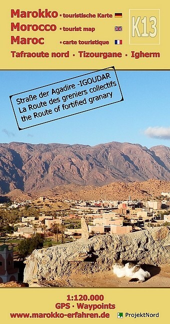 K13: Tafraoute nord - Tizourgane - Igherm 1:120.000 GPS - Waypoints main product photo