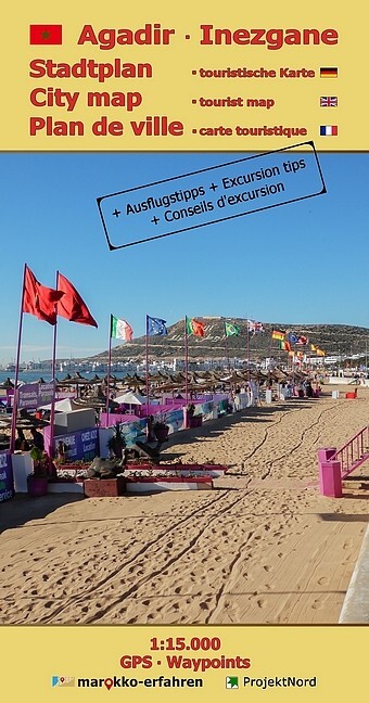 Stadtplan Agadir - Cityplan Inezgane 1:15.000 + GPS-Waypoints main product photo
