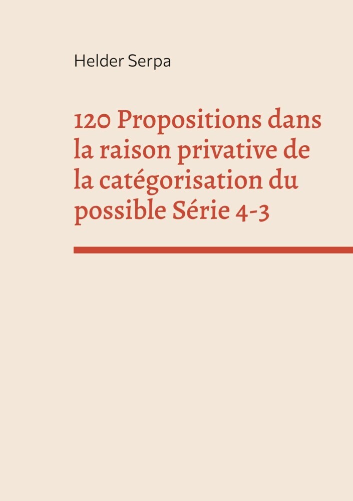 120 Propositions dans la raison privative de la catégorisation du possible Série 4-3 main product photo