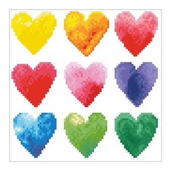 Diamond Dotz Herzen Regenbogen