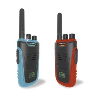 KIDYWOLF Walkie-Talkies mit Taschenlampe blau/rot