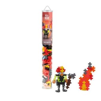 Plus-Plus 100 Tube Kreativ Bausteine Feuerwehrmann