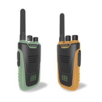 KIDYWOLF Walkie-Talkies mit Taschenlampe grün/orange