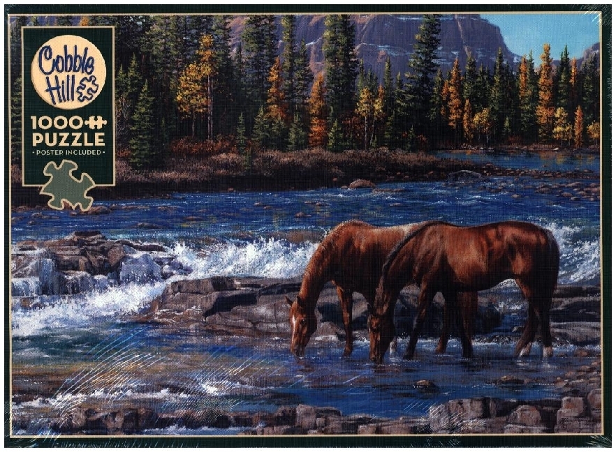 Cobble Hill Pferde im Wildwasser 1000 Teile main product photo