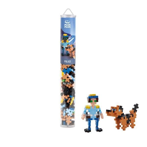 Plus-Plus 100 Tube Kreativ Bausteine Polizist main product photo