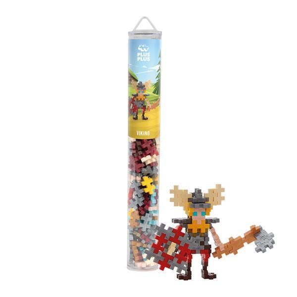 Plus-Plus 100 Tube Kreativ Bausteine Wikinger main product photo