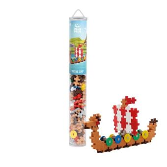 Plus-Plus 100 Tube Kreativ Bausteine Wikingerschiff