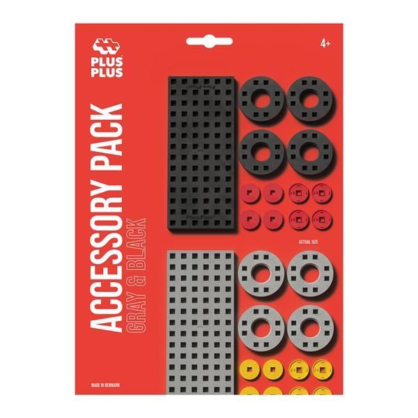 Plus-Plus Zubehörset mit Räder, grau/schwarz main product photo