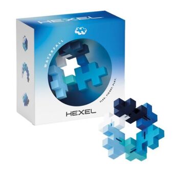 Plus-Plus Hexel Flex Bausteine, blau