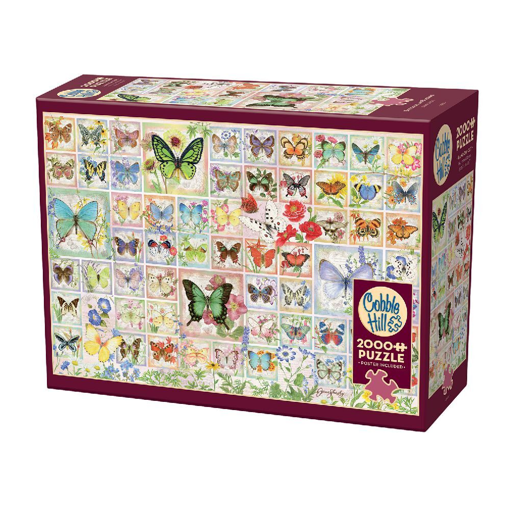 Cobble Hill Schmetterlinge und Blüten 2000 Teile main product photo