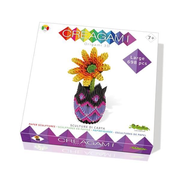 Creagami Origami 3D Vase mit Blumen 698 Teile main product photo