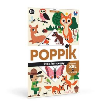 POPPIK Sticker Lernposter Wald