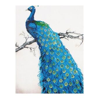 Diamond Dotz Blauer Pfau