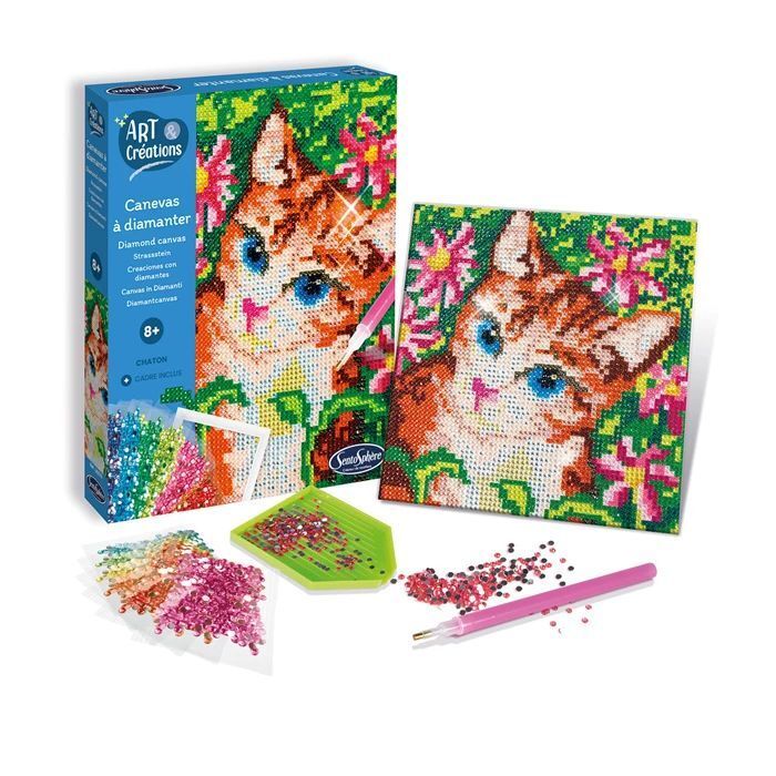 Sentosphere Strasssteinbild Katze main product photo