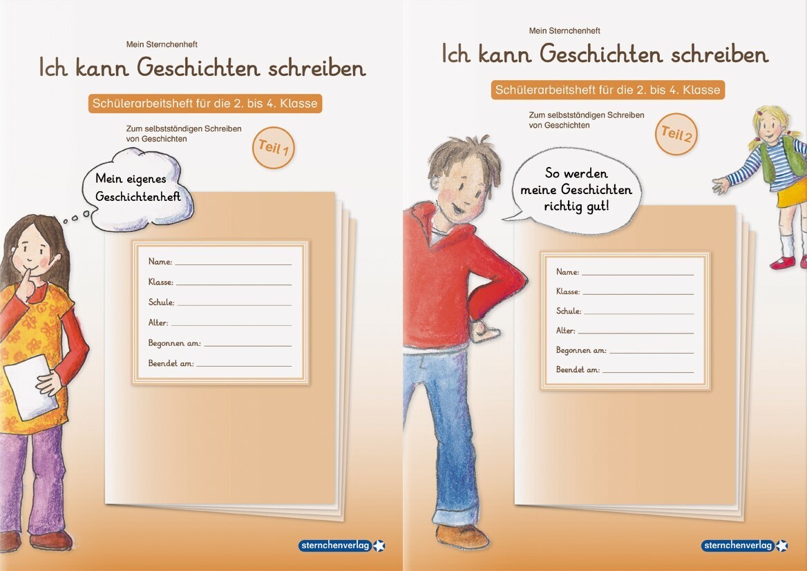 Ich kann Geschichten schreiben Teil 1 und 2 im Set - 2 Schülerarbeitshefte für die 2. bis 4. Klasse main product photo