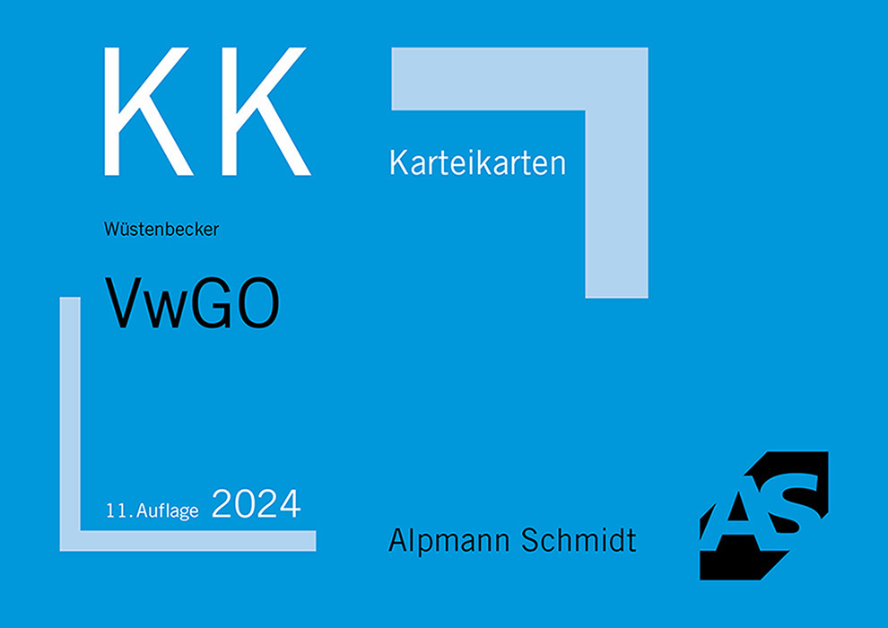 Karteikarten VwGO main product photo